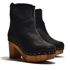 Cordani | 8 | Women | Fur Lined Chunky Wood Clog Heel Boots